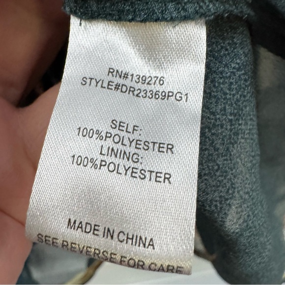 Peplum Floral Blouse DR2 Women XL Sheer Long Sleeve - Picture 5 of 7